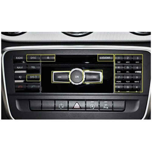 Car Center Console Multimedia CD Panel Button Sticker Trim for   a B Class W176 W246 CLA C117 GLA X156 2