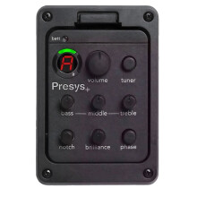 201 Classic Acoustic Guitar EQ Tuner Piezo Pickup Acoustic Guitar Preamp 4-Band Equalizer Onboard Preamps for Presys+
