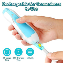 Baby Nail Trimmer Electric, 6 in 1 Rechargeable Baby Nail Clippers Manicure Set Grooming Kit Manicure Set