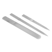 3 StüCk Nagel Feilen Set Doppelseitige Nagel Feilen Puffer Feile Aus Rostfreier Stahl Nagel Feile Geeignet für Salon, Familie und Reisen