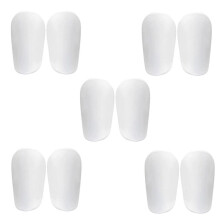 5Pcs White Shin Guards Shin Pads, Wear-Resistant Shock-Absorbing Football Shin Pads, Football Training Shin Pads