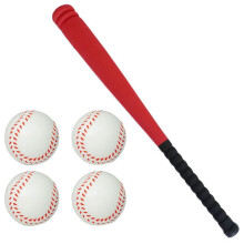 Honkbalknuppel en Bal voor Kinderen Plastic Honkbalspel Sport Spelen Honkbal Speelset Sport voor Buiten Achtertuin A