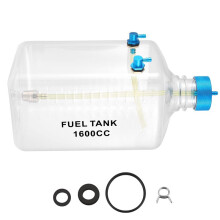 Kraftstofftank Benzin Transparente Plastikflasche 1600CC CNC für RC Gas und Nitro Flugzeug