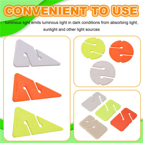 10PCS Cave Wreck Diving  Technical Diving Triangle  Markers Guide Rope for Scuba Diving Luminous Light 2