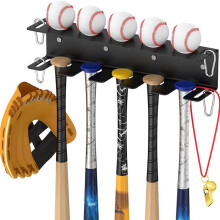 Supporto per Mazza da Baseball da Parete, Supporto per Mazza da Baseball da Parete, Supporto per Mazza da Baseball, per Recinzione da Panchina o