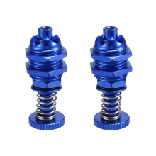 2 Stuks 35 mm Hoge Drukknop Luik Cabine Veer Deksel Slot voor RC Boot Schip Carrosserie Reserveonderdelen Blauw