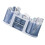 Portapenne blu girevole a 360 con 2 supporti 6