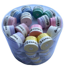 ZARSIA 60pcs Sticky Overgrip Tape for Tennis Badminton Pickleball Rackets Fishing Rods Enhanced Grip Multi-Sport Compatibility