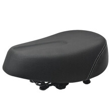 Sela de Bicicleta EléTrica com Quatro Molas MTB Assento Acolchoado para Bicicleta EléTrica Triciclo Scooter Assento para EquitaçãO, Preto