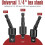 Flexible Drill Bit Extension Set 105 Right Angle Drill Bit Attachment 1/4,3/8,1/2 Inch Hex Adapter Socket Socket Wrench 4