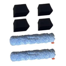 6PCS Roller Brush & Sponge Filter for W90 Wireless Dry Vacuum Cleaner Replacement Parts Main Brush Filter