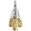 Conector de Mangueira de Ar de Latão com 3 Vias e Rosca NPT de 1/4" para Compressor. 1