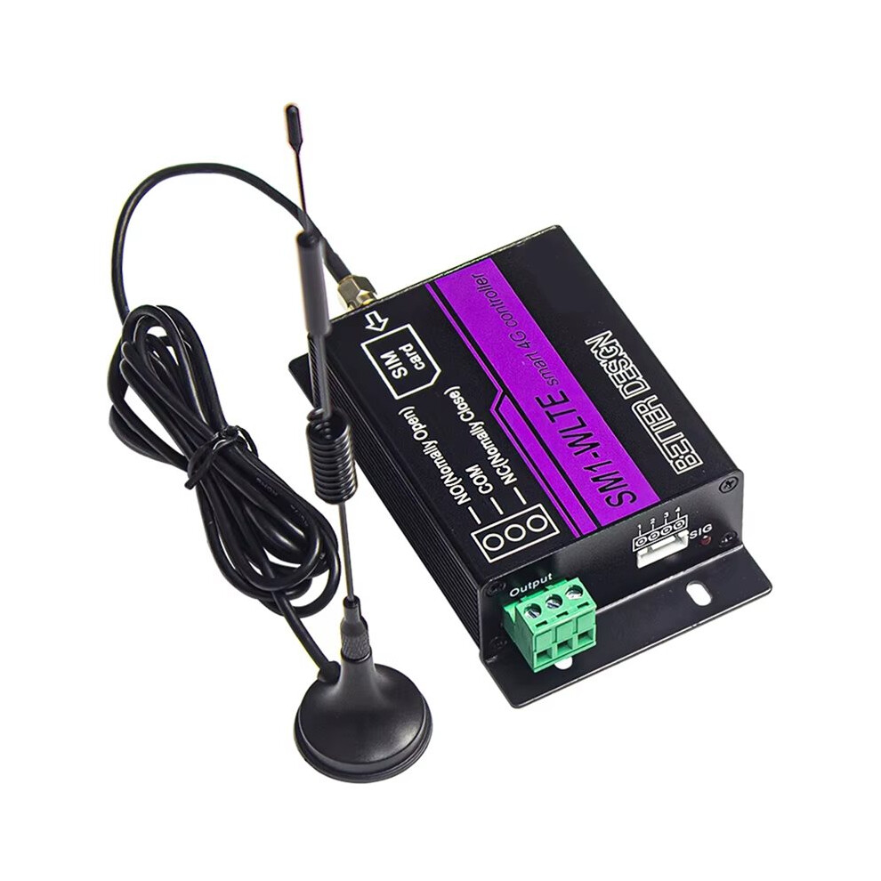 Lte 4G Gsm Remote Power 1 Ch Gsm Relay Controller Sm1-Wlte Sms Call App Control Motor Lock Gate Opener Eu Plug 4712452228081