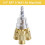 Conector de Mangueira de Ar de Latão com 3 Vias e Rosca NPT de 1/4" para Compressor. 3