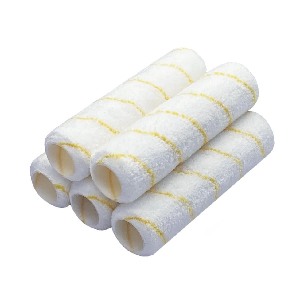 5Pack 1/2In Nap Microfiber Paint Roller For Painting Projects Smooth Textured Rough Surfaces, Walls, Ceilings, Houses 6031542219425