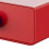 Large Red Plastic Stackable Storage Drawer 20x20x7.5cm 7