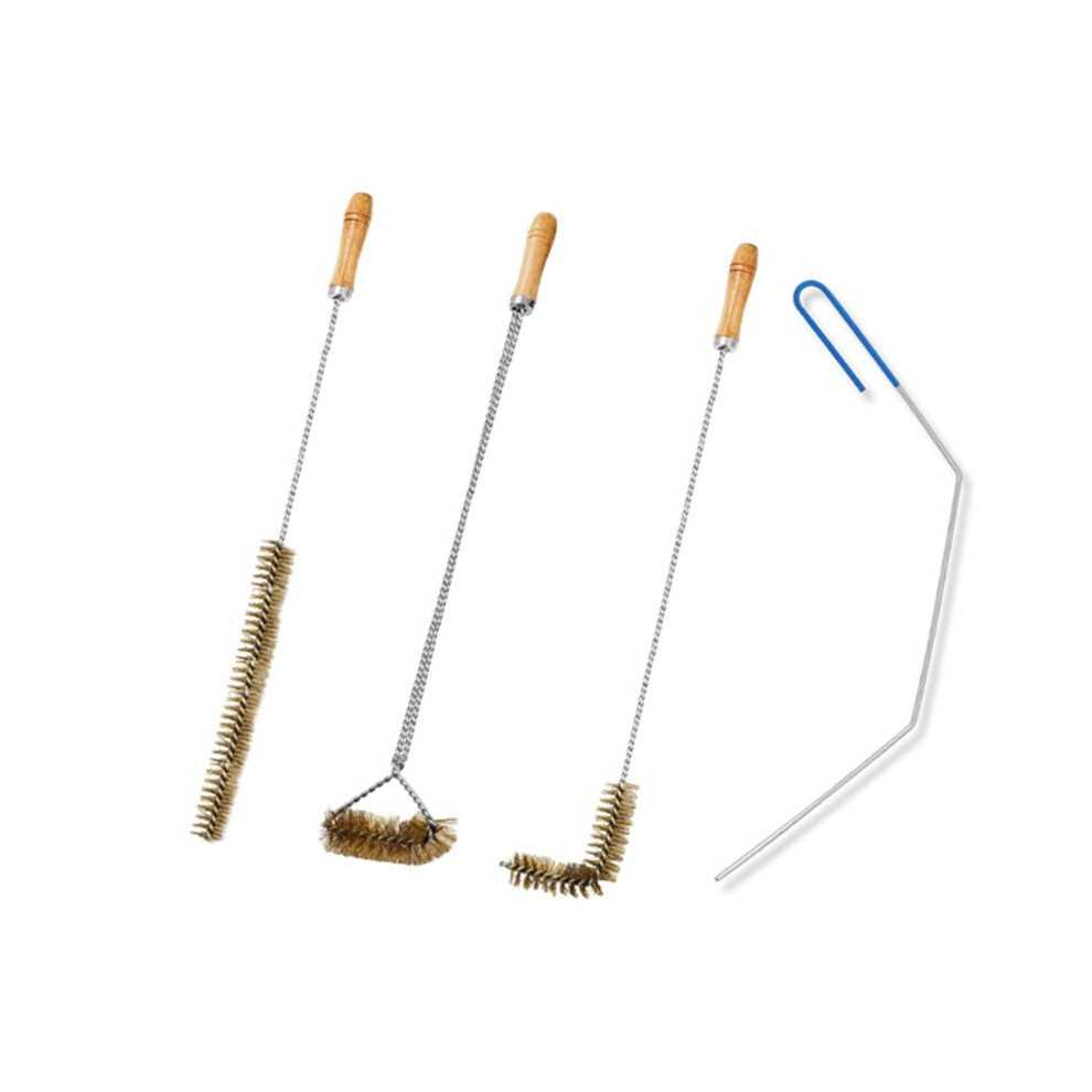 4 Pieces Fryer Cleaning Tools Including L Shaped Fryer Cleaning Brush, Deep Cleanout Rod And Long Handle Basket Brush 6031816306103