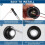 Door Bell Button, Metal Round Doorbell Button Wired Lighted  LED Door Buttons Replacement Solid Iron Doorbell 5