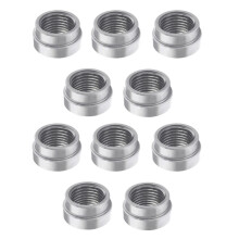 10 Stuks M18x1.5 O2-Zuurstofsensor Las-op-Plug-Moer-Dopset voor Lambdasonde-Zuurstofsensor