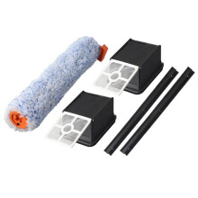 Kit de Brosse Latérale Principale, Filtre, Chiffon de Nettoyage et Raclette en Caoutchouc pour Aspirateur pour W90 - Accessoires et Outils de