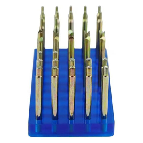 34PCS Gem Dopsticks Set - Faceting & Grinding Tool with Storage Base, 6MM Diameter, 65MM Length 1