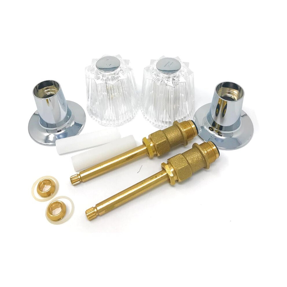 Bathtub And Shower Trim Kit For Price Pfister Compatible -Stems, Seats & Flanges - Hot & Cold Replacement Parts 6031192201535