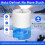 Dehumidifiers for Home, for Bedroom with Auto Defrost Function,2200ML Capacity Quiet Small Dehumidifier Eu Plug White 6