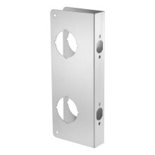 Lock and Door Reinforcer Plate, Reinforce and Repair Doors, Deadbolt Cover Plate 2-3/8 in Backset,1-3/4 in Thickness