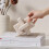 3-Link Knot Travertine Decor, Coffee Table Decor, Book Shelf Entry Table Decoration,Interlocking  Ornament 7