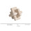 3-Link Knot Travertine Decor, Coffee Table Decor, Book Shelf Entry Table Decoration,Interlocking  Ornament 2