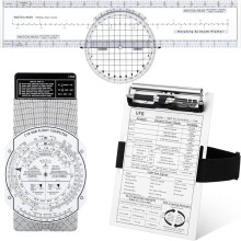 Aviation Tools Kit E6b Flight Computer Calculator Aviation Aluminum Kneeboard Essential Accessories Gifts