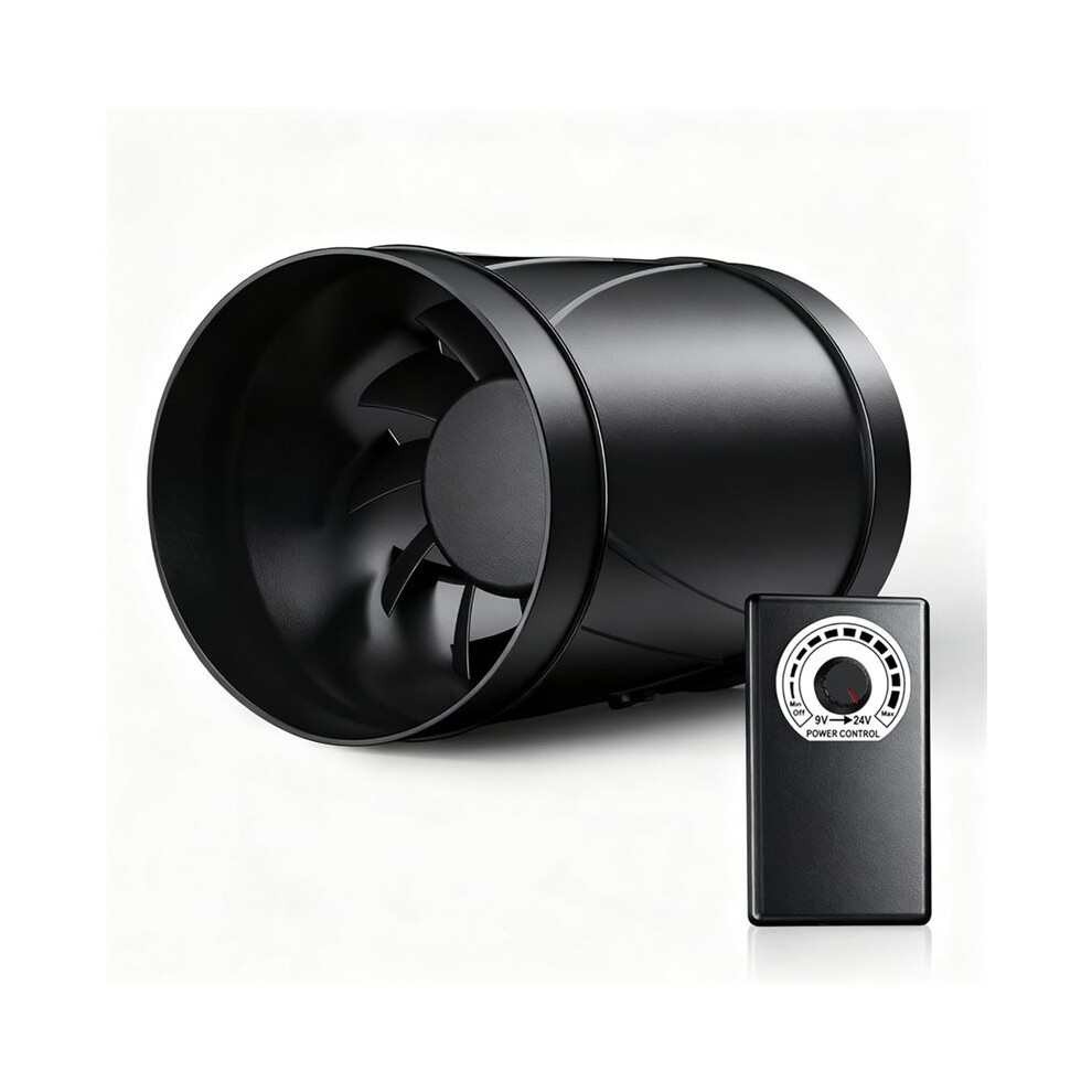 Inline Pipe Fan, 100 Mm Adjustable,Quiet Extractor Fan With Power Cable, Bathroom Fan For Greenhouses, Basements 6032225202338