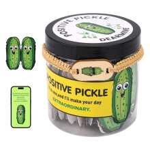 Positive Pickle Cards Jar with NFC Tech, 60 Affirmation Cards for Women Men Teens Emotional Supports Pickle Jar Gifts