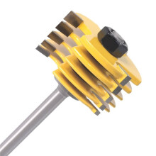 2Pcs Slot Cutter Router Bit 1/4 Inch Shank 3-Wing Adjustable Slotting Router Bit 1/2" for DIY Woodworking