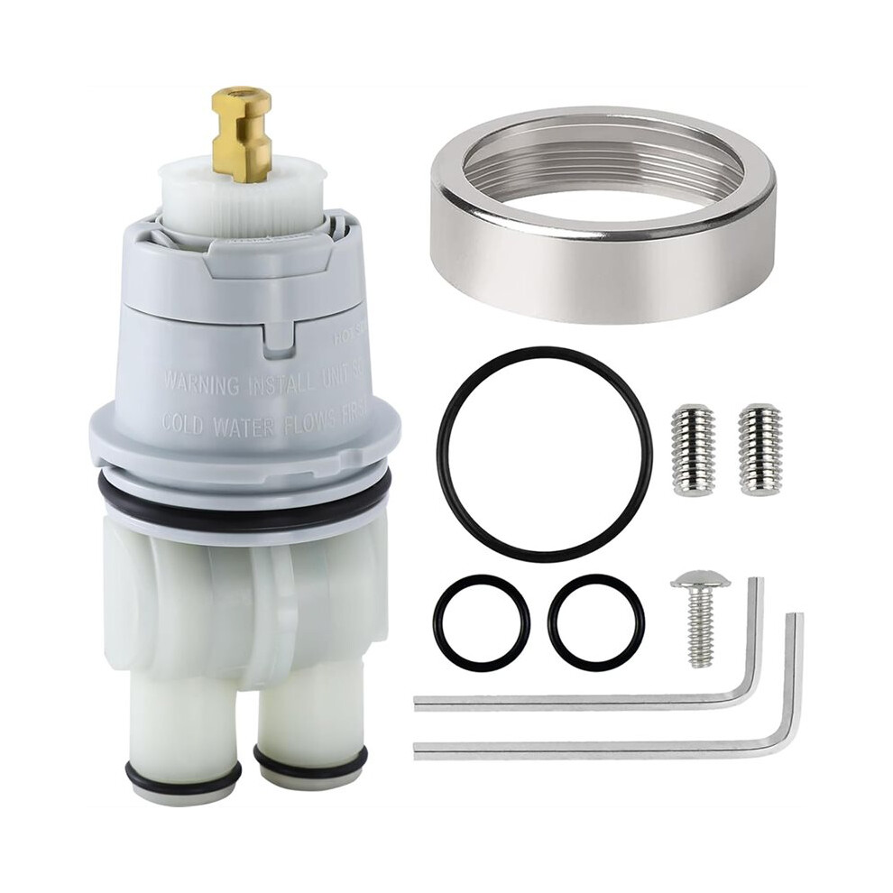 Rp19804 Rp46074 Shower Cartridge Replacement For Delta 1300/1400 Series 13/14 Series (Rp46074+Bonnet Nut) 6033779582235