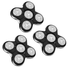 3 Stuks Blade Pro Vervangende Kop voor Balder Pro XR7000, 5 Dual Track Scheerkoppen Professionele Vervangende Kop