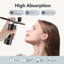 Air Brush Painting Set: Airbrush for Nails W/ 32 Psi Compressor, Rechargeable, 0.3mm Non-Clogging Nozzle for Makeup A