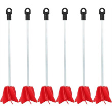 Lot de 6 Agitateurs Hélicoïdaux pour Perceuse - Agitateur Industriel de 30 cm (11,8 Po), Mélangeur de Résine Époxy pour 1 à 5 Gallons
