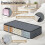 4pcs Under Bed Storage Containers - Organizers for Clothes, Blankets & Shoes with Handles 1