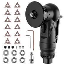 Pneumatic Chamfering Tool, Chamfer Tool with 6 C-Angle & 6 R-Angle Blades, Upgrade Air Chamfer Tool
