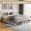 4pcs Under Bed Storage Containers - Organizers for Clothes, Blankets & Shoes with Handles 3