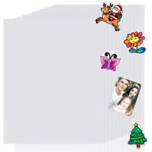 12Pcs Printable Shrink Dink Sheets, A4 Semitransparent Paper for Inkjet Printer,Printable Shrinking Plastic for Kids B