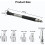 Ratcheting Extension, Extension Ratchet,High Torque Offset Extension Wrench, 1/2" Offset Extension Wrench Multi-Function 6