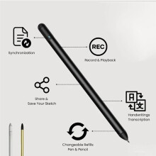 Caderno de Desenho Digital, Caneta com Sincronização 5.0, Transferência de Esboços em Papel para o Formato Digital, Ideal para Desenho e