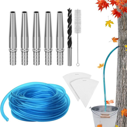 Comprehensive Maple Syrup Tapping Kit with Stainless Steel Taps and Accessories 1