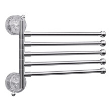 Wall Mounted Towel Rack with Suction Cup, Multi Pole Storage for Bathroom
