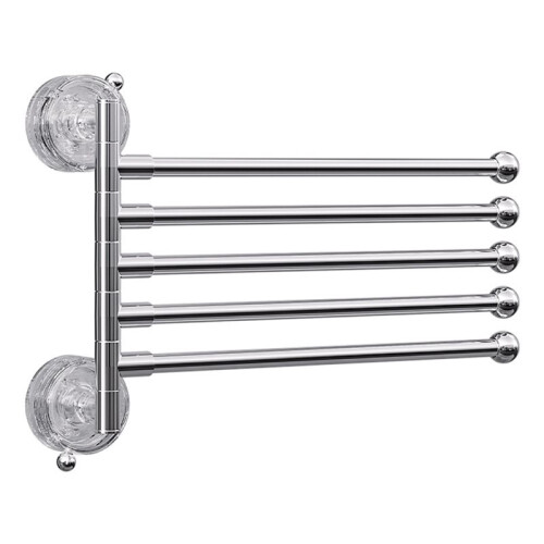 Wall Mounted Towel Rack with Suction Cup, Multi Pole Storage for Bathroom 1