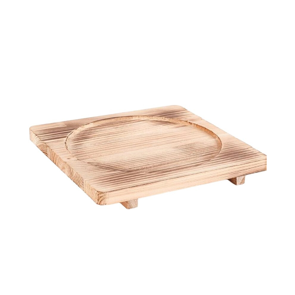 Wood Pot Holder Wooden Trivets Bowl Trivet Hot Stone Pot Mat Korean Dolsot Plate Base Placemat Bibimbap Coaster Board 6032366168968