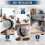 2Pack 4" Magnetic Hose Connector for Dust Collection System,with 8 Magnets, with 4" and 2-1/2" Machine Coupling 5