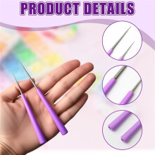 3PCS Jewelry Making Bead Reamer Tool with 1 Open Ring, Beadable Tipped Hole Enlarger for Beading Bead-Reamer-Tool
